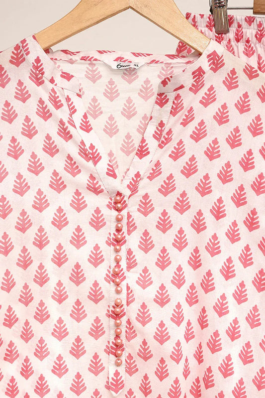 Picture of 6Teen - 2 Piece - Pink Printed Lawn Co-Ord Set - Available at Raja Sahib