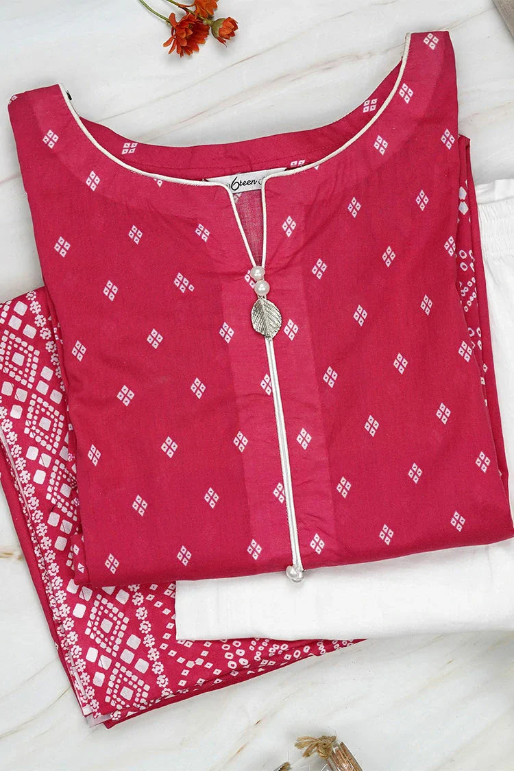 Picture of 6Teen - 2 Piece - Pink Chunri - Available at Raja Sahib
