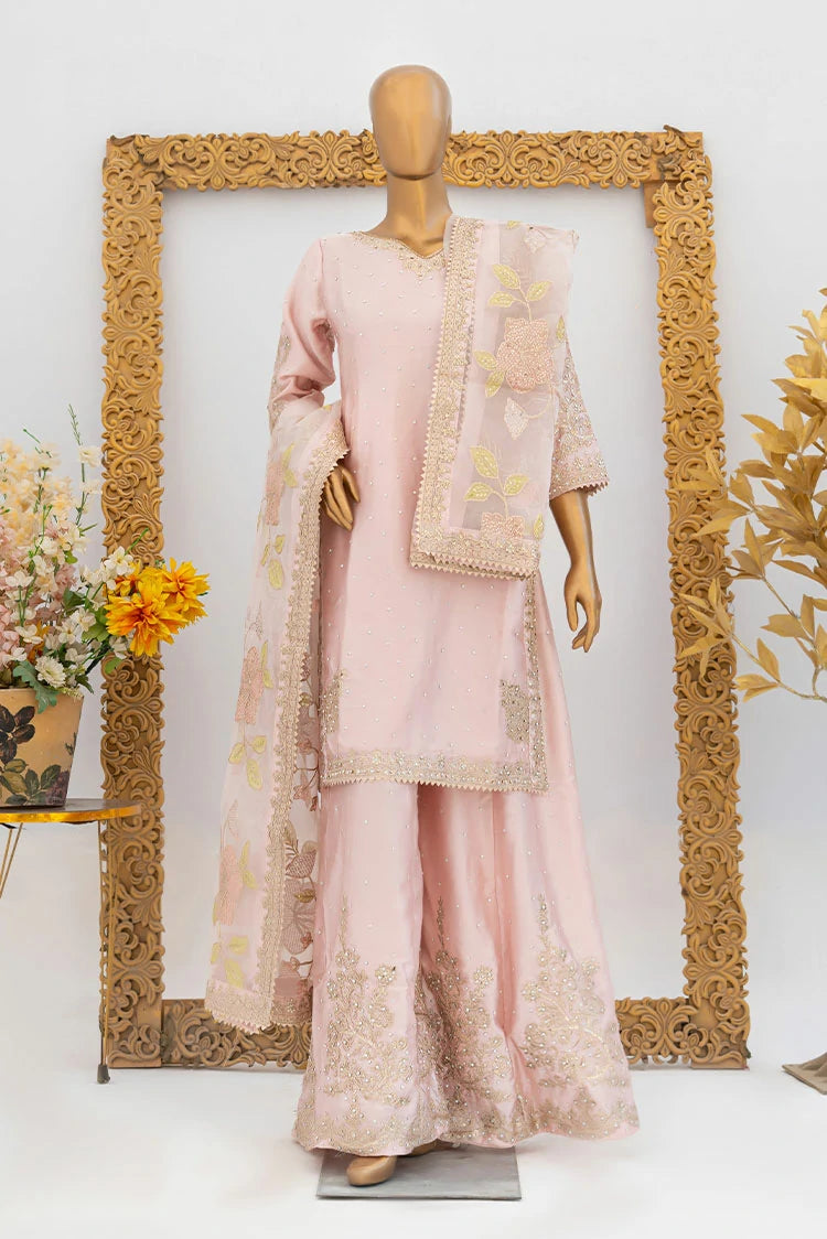 Picture of Saira Sultana - Andaaz - Haya - Peach - Available at Raja Sahib