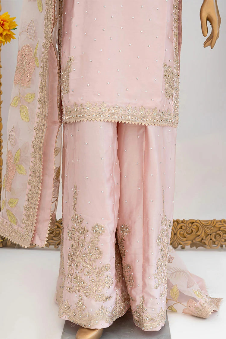 Picture of Saira Sultana - Andaaz - Haya - Peach - Available at Raja Sahib