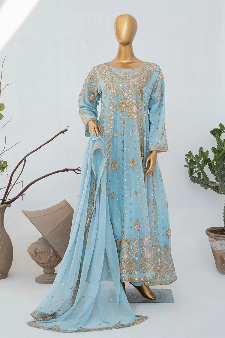Picture of Saira Sultana - Andaaz - Mahira - Ice Blue - Available at Raja Sahib