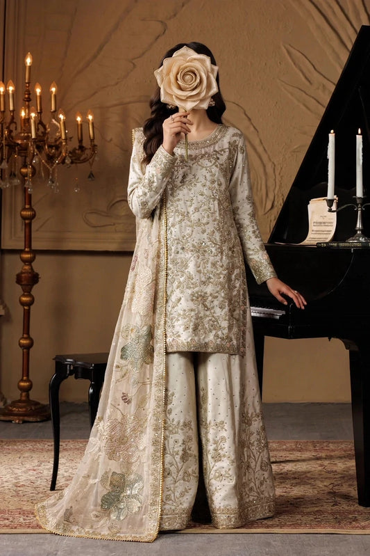 Saira Sultana - Nisha - Fawn - 3 Piece