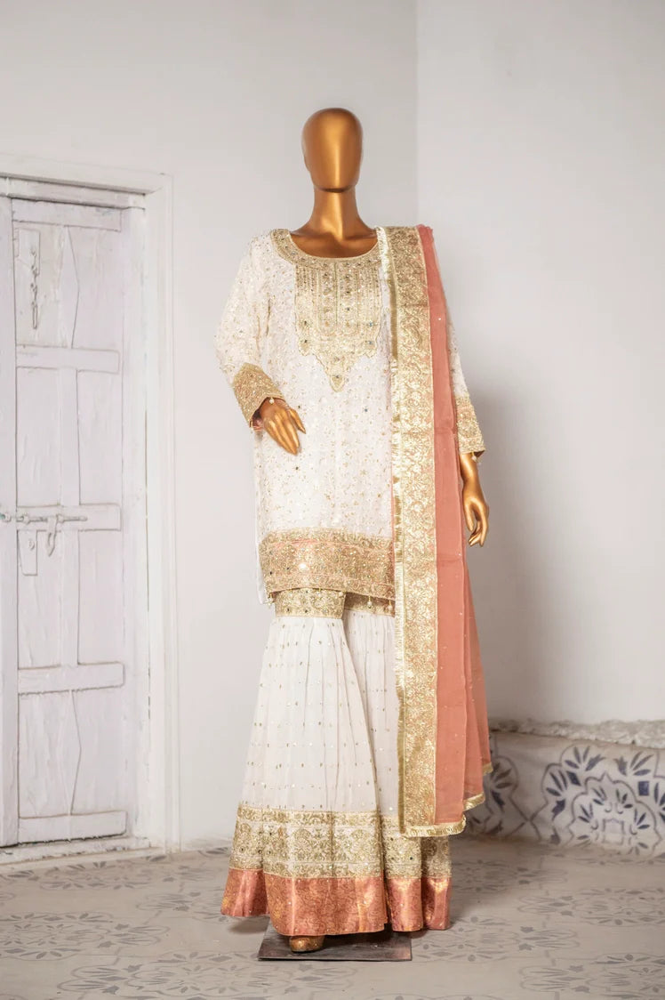 Picture of Saira Sultana - Gharara Collection - Qulsoom - Available at Raja Sahib