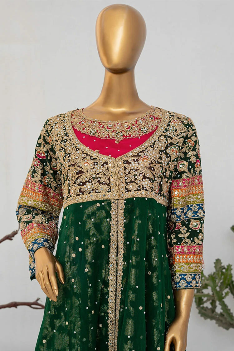 Picture of Saira Sultana - Andaaz - Sumaira - Bottle Green - Available at Raja Sahib