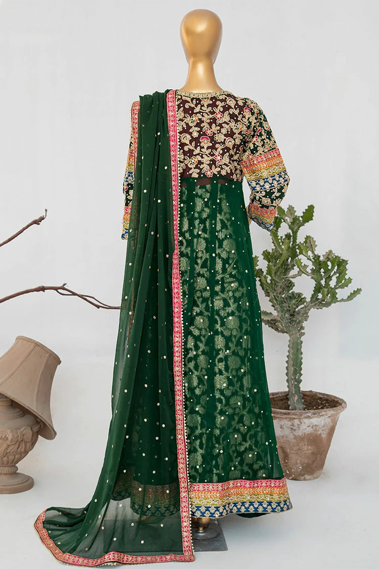 Picture of Saira Sultana - Andaaz - Sumaira - Bottle Green - Available at Raja Sahib