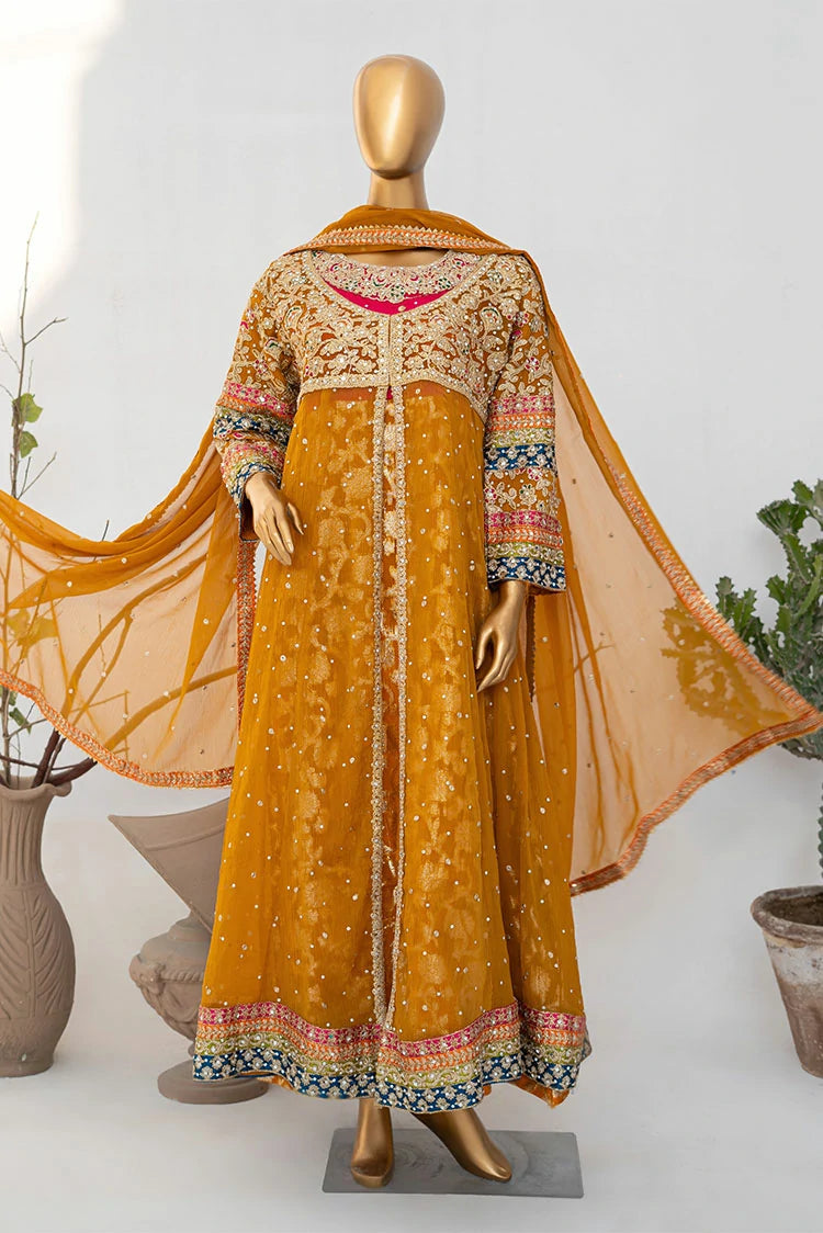 Picture of Saira Sultana - Andaaz - Sumaira - Mustard - Available at Raja Sahib