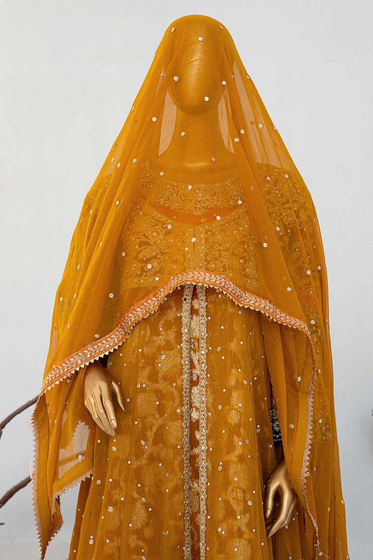 Picture of Saira Sultana - Andaaz - Sumaira - Mustard - Available at Raja Sahib