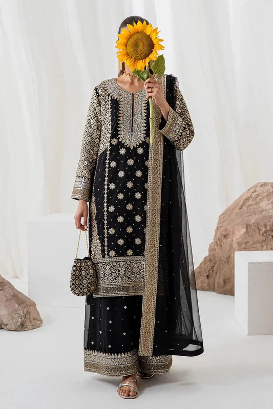 Saira Sultana - Zimal - Black - 4 Piece
