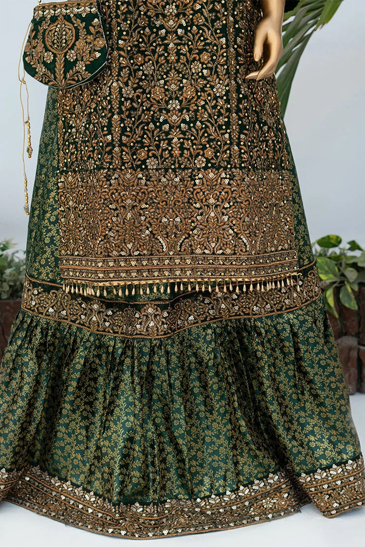 Picture of Saira Sultana - Andaaz - Zunairah - Bottle Green - Available at Raja Sahib