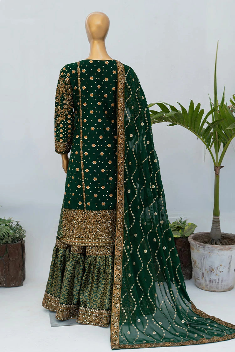 Picture of Saira Sultana - Andaaz - Zunairah - Bottle Green - Available at Raja Sahib