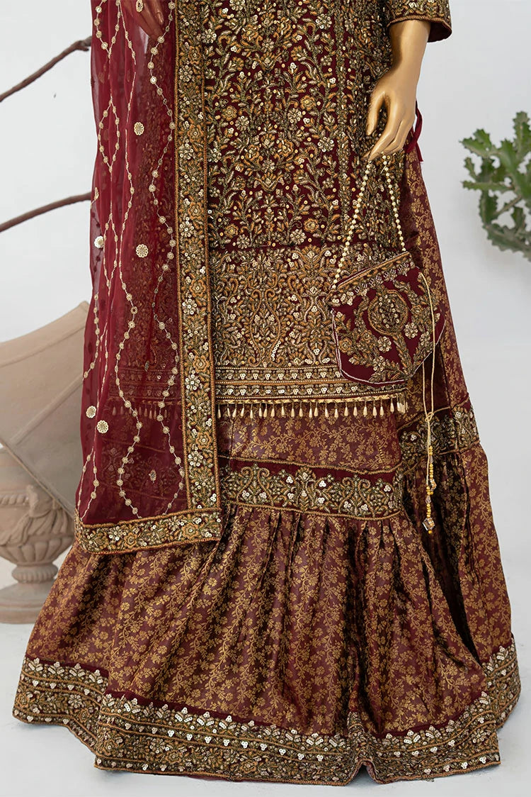 Picture of Saira Sultana - Andaaz - Zunairah - Maroon - Available at Raja Sahib