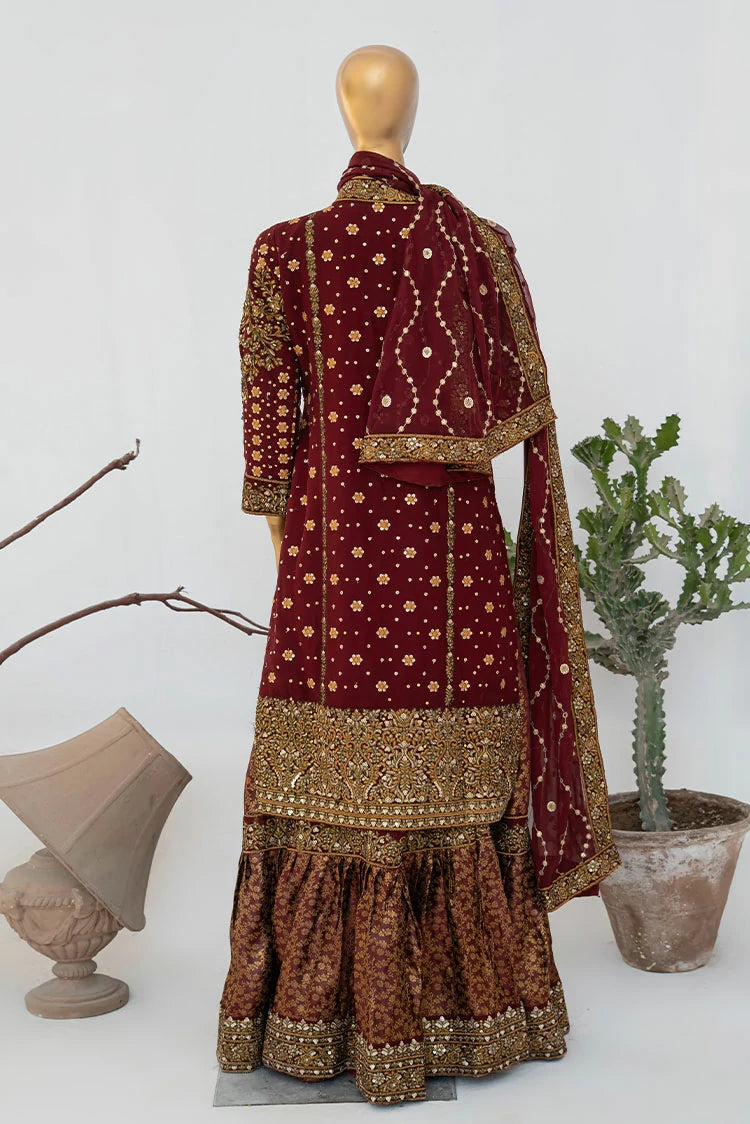 Picture of Saira Sultana - Andaaz - Zunairah - Maroon - Available at Raja Sahib