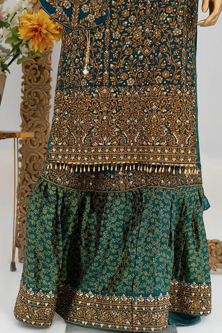 Picture of Saira Sultana - Andaaz - Zunairah - Teal - Available at Raja Sahib