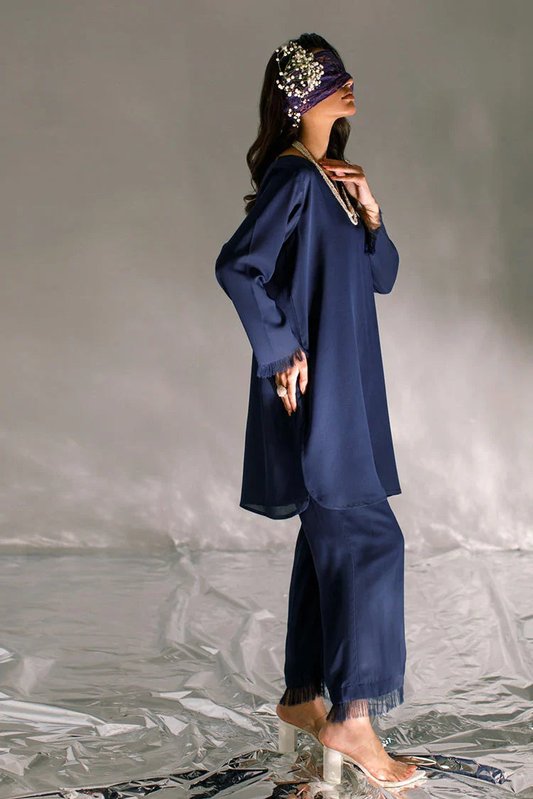 Picture of Ombrella - Serendipity Vol 3 - 2 Piece - Navy Blue Aylin - Available at Raja Sahib
