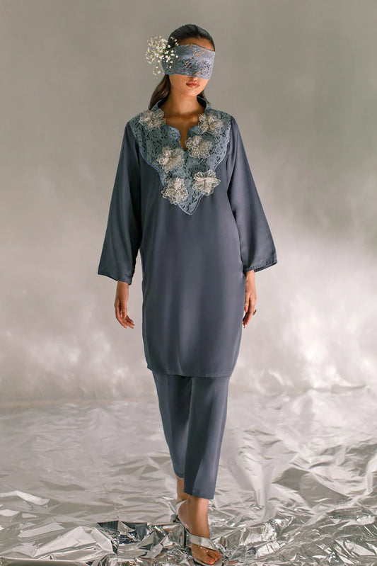 Picture of Ombrella - Serendipity Vol 3 - 2 Piece - Grey Luna - Available at Raja Sahib