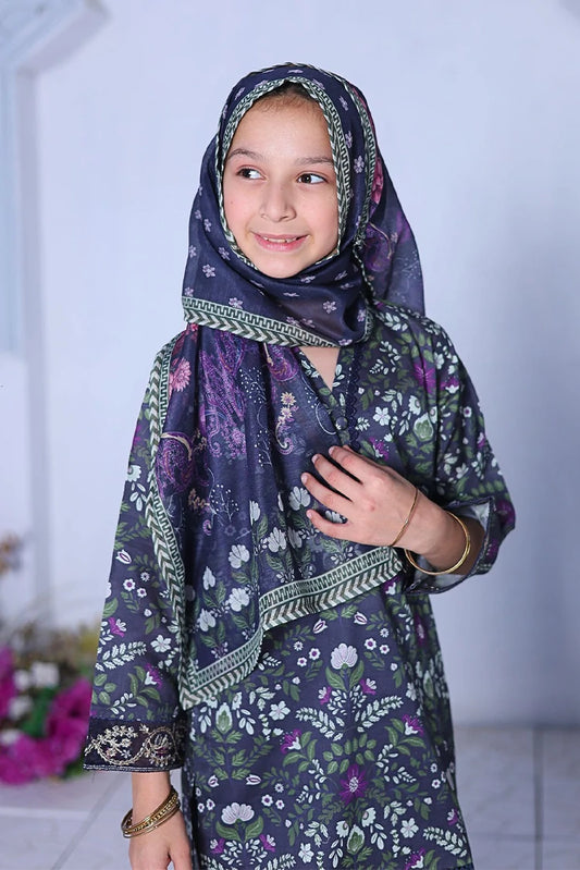 Picture of Suntex Fabrics - Printed Lawn Chikankari Embroidered Suit - 3 Piece - Available at Raja Sahib