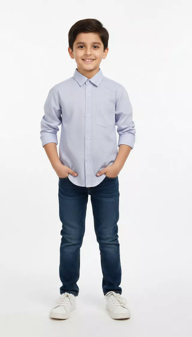 Picture of Peelu - Button Down Shirt - Blue - Available at Raja Sahib