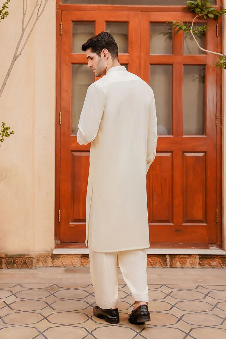 Picture of Divinely Crafted - Misaal '25 - Eggshell White - Boski - Available at Raja Sahib