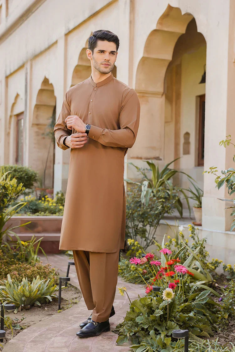 Picture of Divinely Crafted - Misaal '25 - Coffee Brown - Available at Raja Sahib