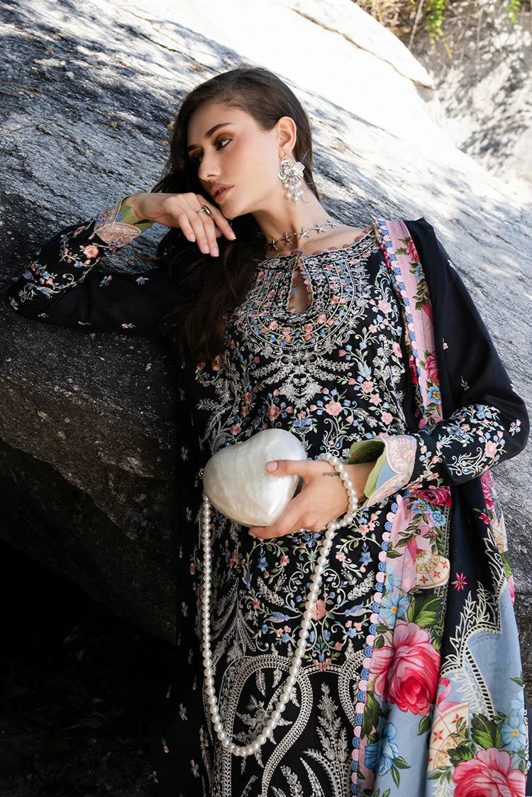 Picture of Fiona - Solara Luxury Lawn - Noir - Available at Raja Sahib