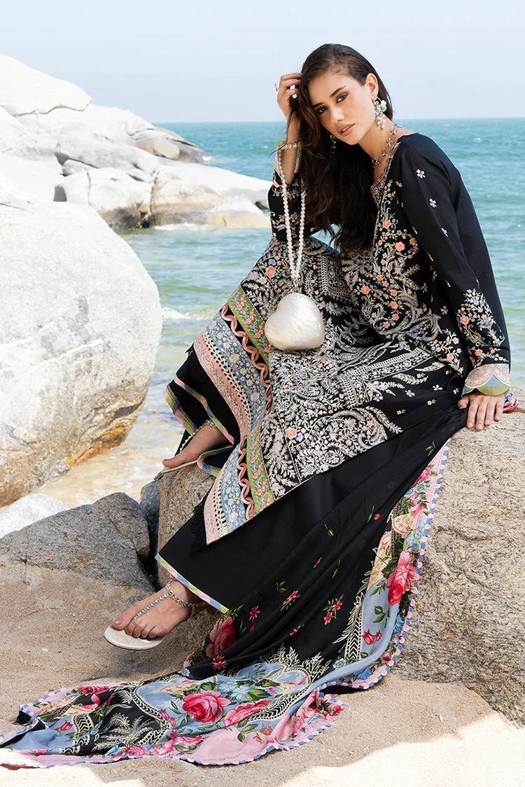 Picture of Fiona - Solara Luxury Lawn - Noir - Available at Raja Sahib