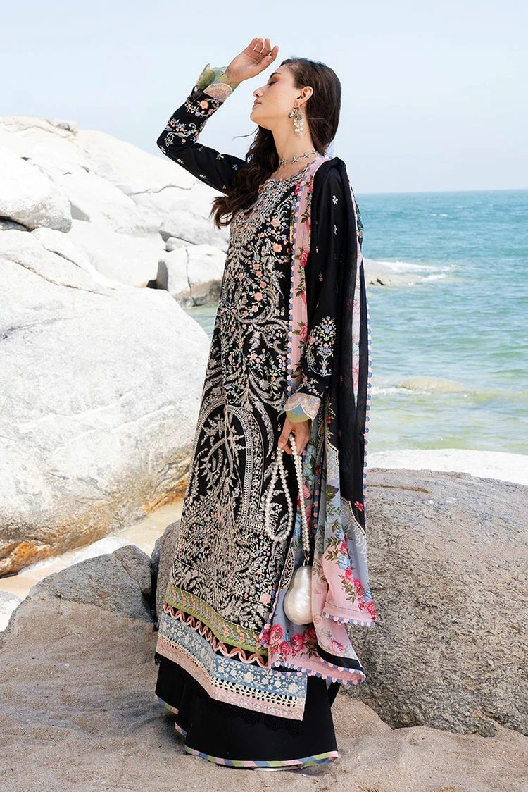 Picture of Fiona - Solara Luxury Lawn - Noir - Available at Raja Sahib