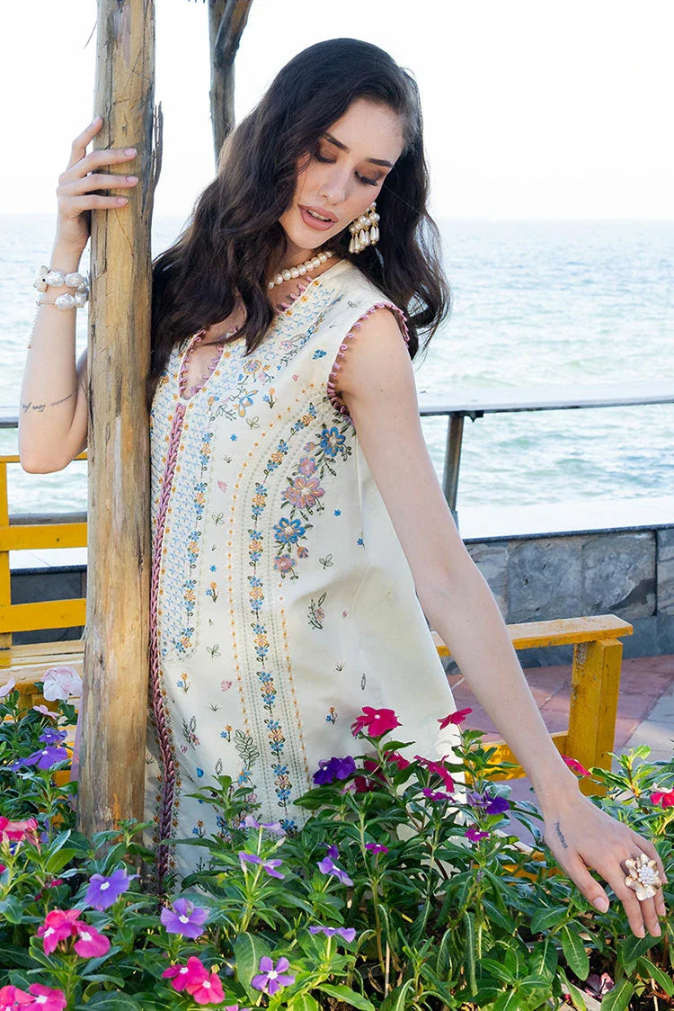 Picture of Fiona - Solara Luxury Lawn - Pearl - Available at Raja Sahib