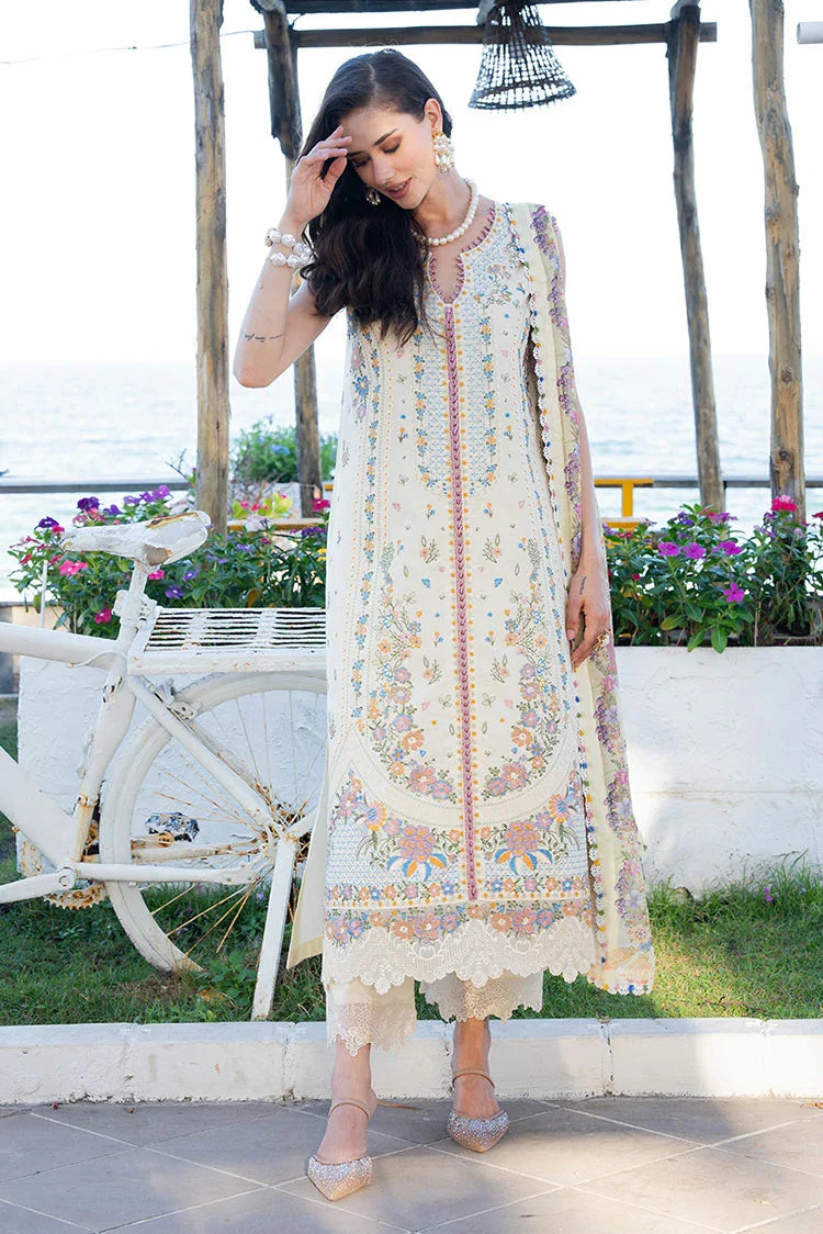 Picture of Fiona - Solara Luxury Lawn - Pearl - Available at Raja Sahib