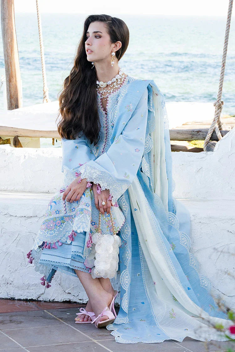 Picture of Fiona - Solara Luxury Lawn - Azure - Available at Raja Sahib