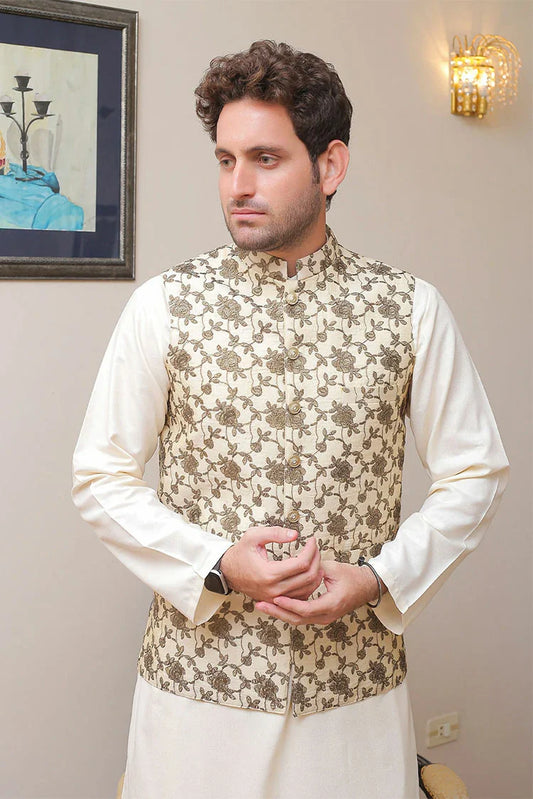 Picture of Real Image - Men's Waistcoat - OW-012 - Available at Raja Sahib