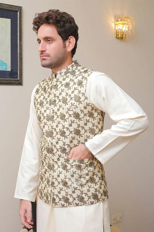 Picture of Real Image - Men's Waistcoat - OW-012 - Available at Raja Sahib