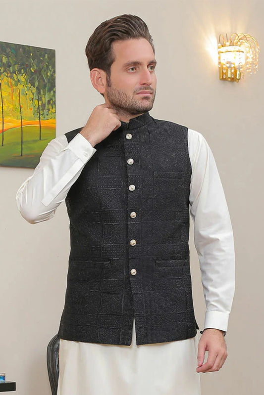 Picture of Real Image - Men's Waistcoat - OW-015 - Available at Raja Sahib