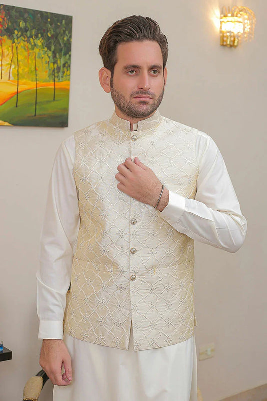 Picture of Real Image - Men's Waistcoat - OW-016 - Available at Raja Sahib