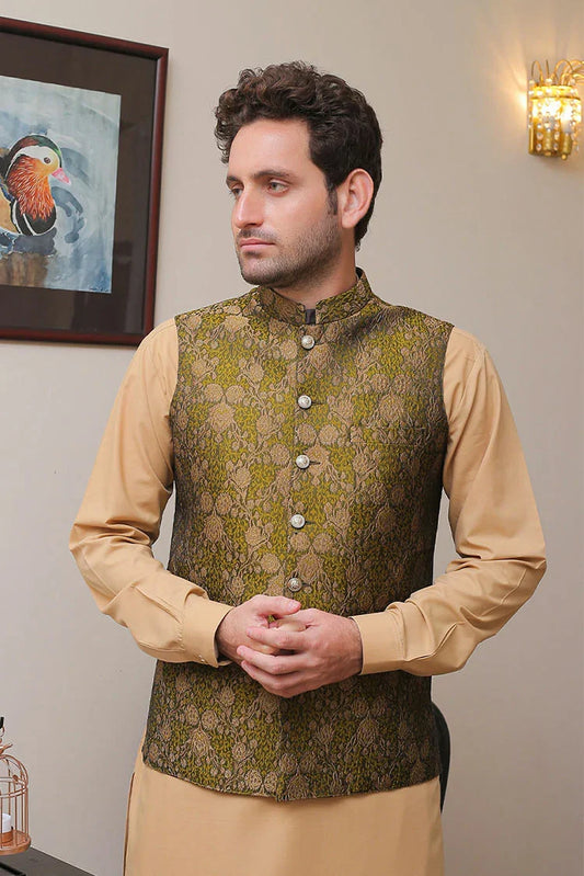 Picture of Real Image - Men's Waistcoat - OWP-006 - Available at Raja Sahib