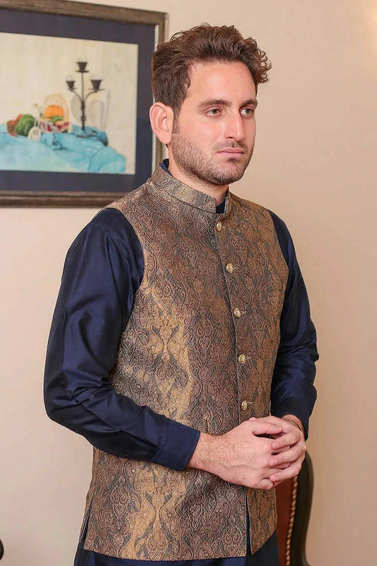 Picture of Real Image - Men's Waistcoat - OWP-007 - Available at Raja Sahib