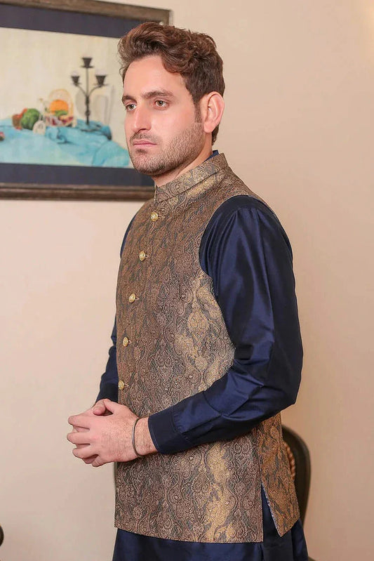 Picture of Real Image - Men's Waistcoat - OWP-007 - Available at Raja Sahib
