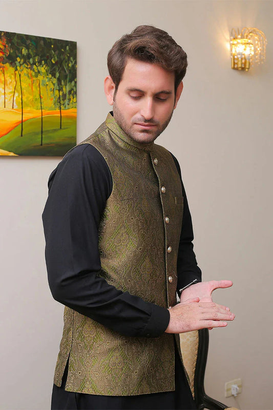 Picture of Real Image - Men's Waistcoat - OWP-010 - Available at Raja Sahib