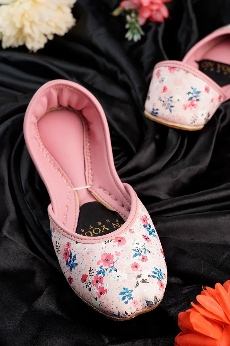 Picture of On Your Feets - Blush Pink Floral - Available at Raja Sahib