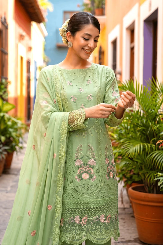 Maherposh - Luxury Festive Embroidered Lawn Suit - 3 Piece