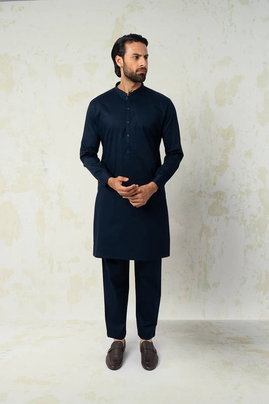 Picture of Dynasty - Fine Cotton Kurta Trouser - Available at Raja Sahib