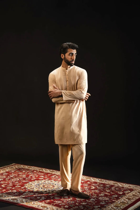 Dynasty - Embroidered Kurta Trouser