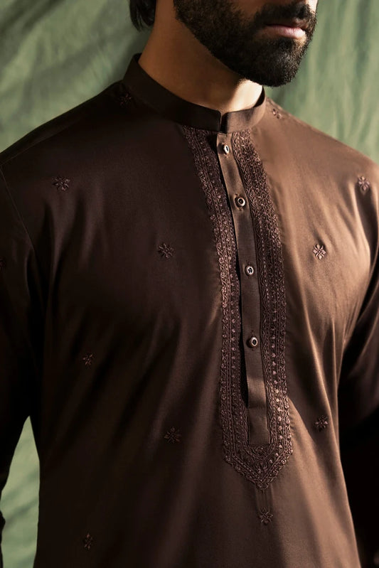 Picture of Dynasty - Embroidered Kurta Trouser - Available at Raja Sahib
