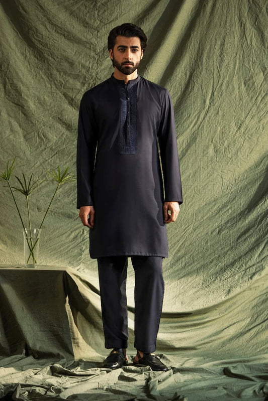 Dynasty - Embroidered Kurta Trouser