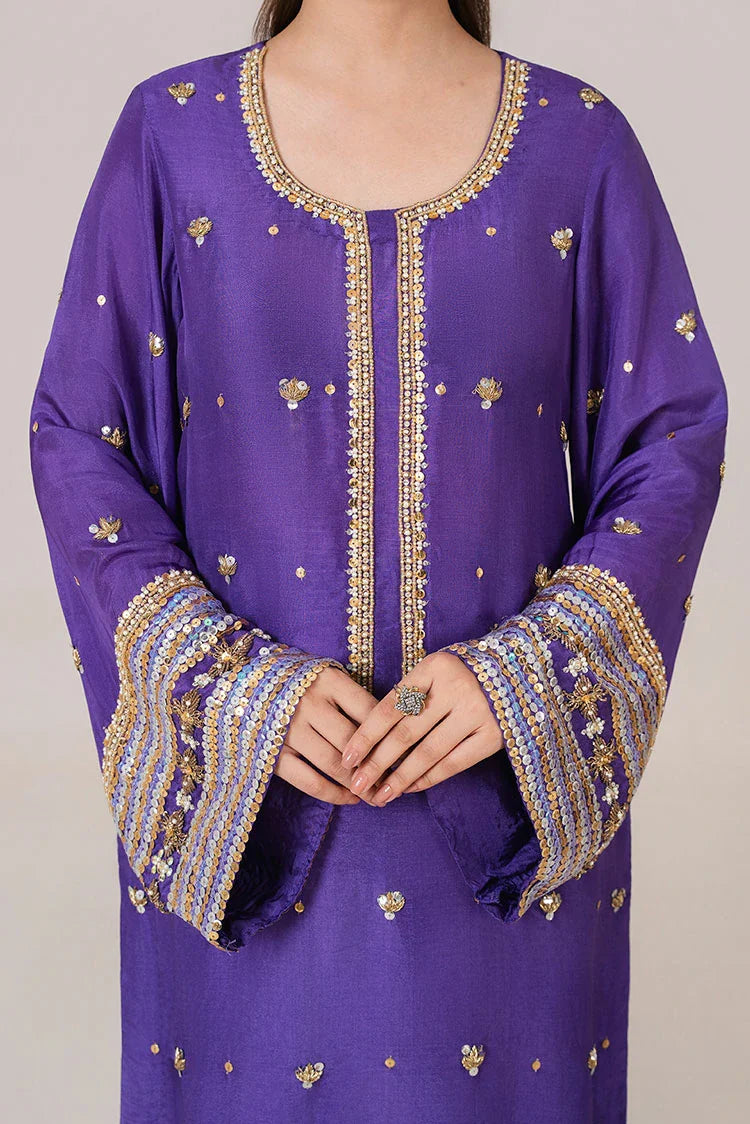 Picture of Stitch Vibes - Violet Mist Dress - Available at Raja Sahib
