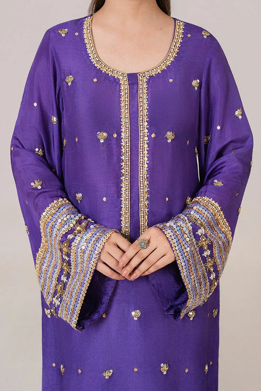 Picture of Stitch Vibes - Violet Mist Dress - Available at Raja Sahib