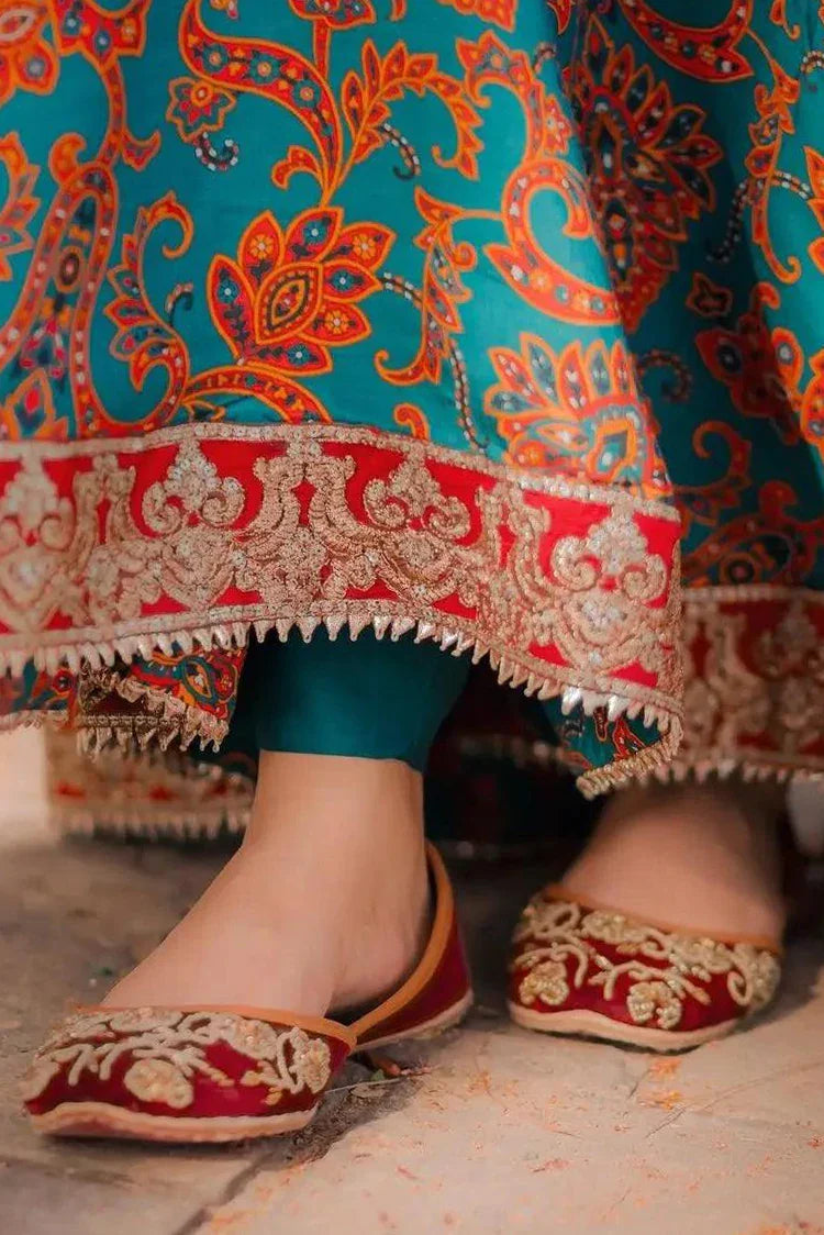 Picture of Saheliyan - Kikli Collection - Scarlet - Available at Raja Sahib