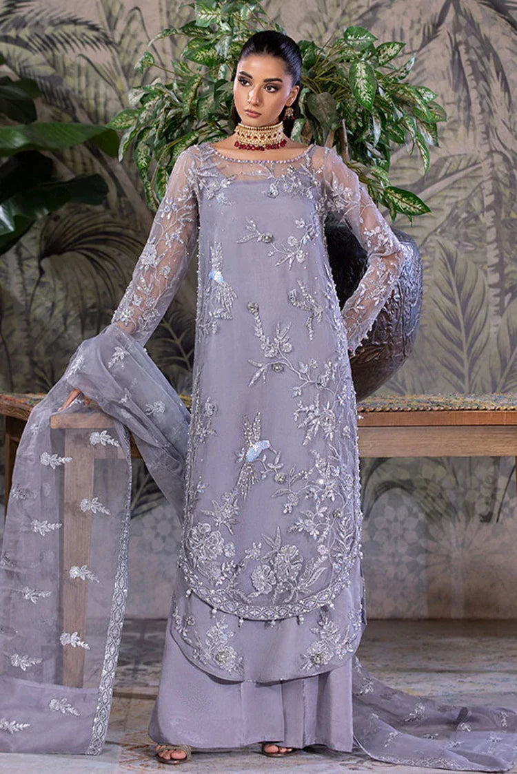 Picture of <!--es-->Amber Imran - Punkh Luxury Formals - Silver Mist - Available at Raja Sahib