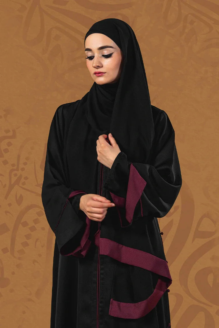 Picture of <!--fl-->Malbus - Siyah - Abaya - Tannaz - Available at Raja Sahib
