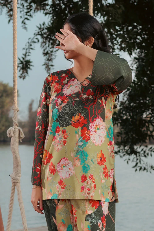 Picture of Tasneem Shamim - Finah - Crepe - Co-ords - Available at Raja Sahib