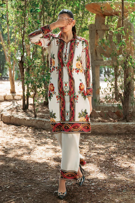 Picture of Tasneem Shamim - Zayna - Crepe - Co-ords - Available at Raja Sahib